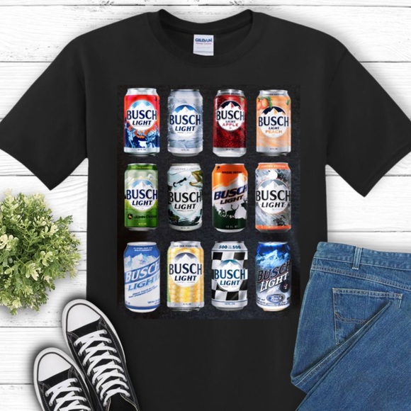 Busch Light Limited Edition Cans Tshirt - Picture 1 of 1